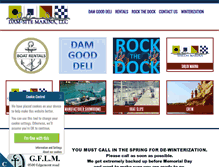 Tablet Screenshot of damsitemarina.com